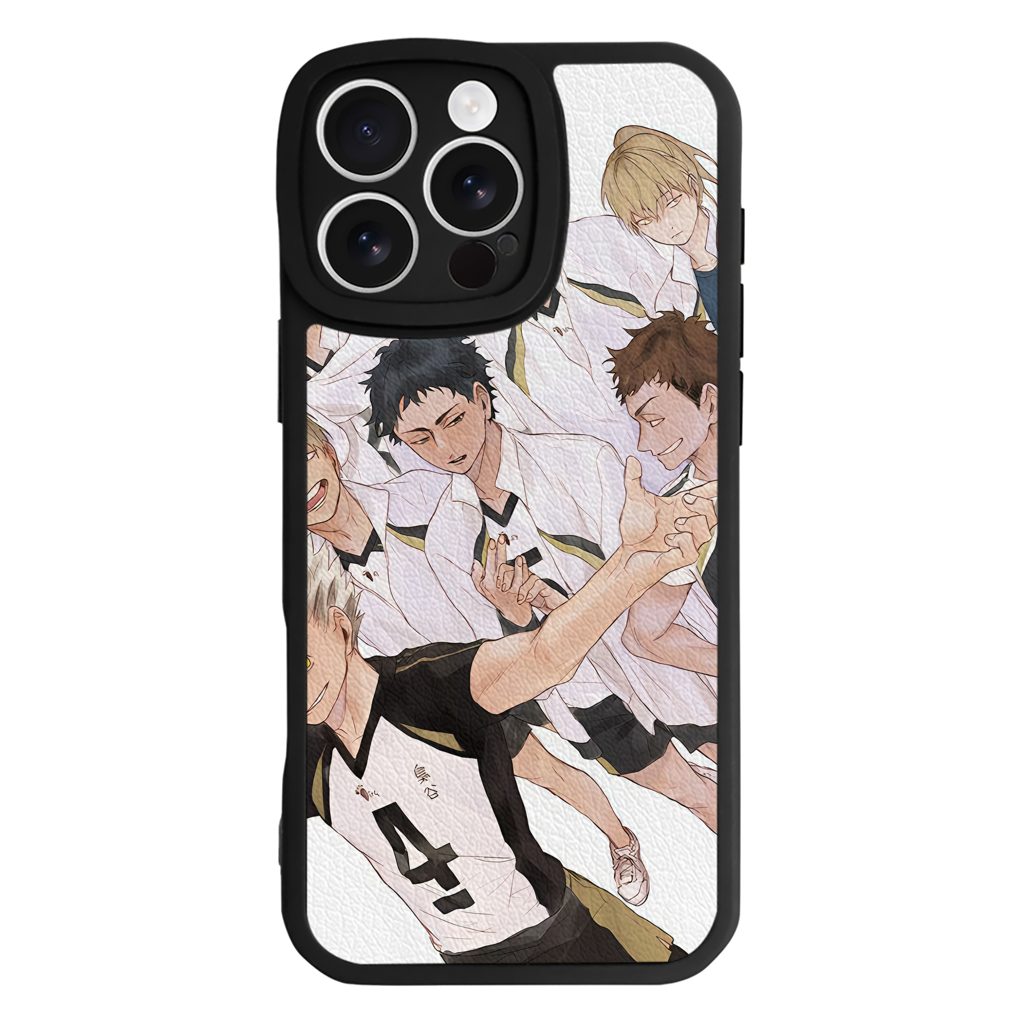 （画像用） ハイキュー!! Haikyu!! 【iPhone 16シリーズ対応】シリコンスマホケース（レザー調） 材質：シリコン